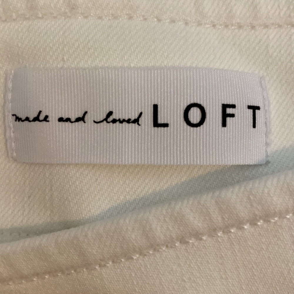 Loft Brand pull on crop wide leg jeans - Picture 4 of 7